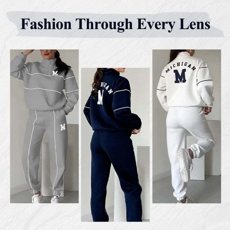 Women’s Lounge Set – Sweatshirt & Baggy Sweatpants