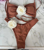 Tube Top 3D Flower Bra Briefs