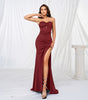 Elegant Chest-wrapped Off-neck Long Large Hem Evening Dress