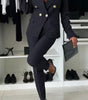 New European And American Women's Clothing Pure Color All-matching Casual Suit