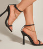 Metal Chain High Heel Sandals
