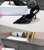 Mesh Pointed Cross Buckle High Heel Fashion Women's Shoes