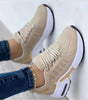 Lace Up Sneakers Women Wedge Heel Running Sports Shoes