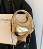Acrylic Small Size Gold Handbag Chain Shoulder Oblique