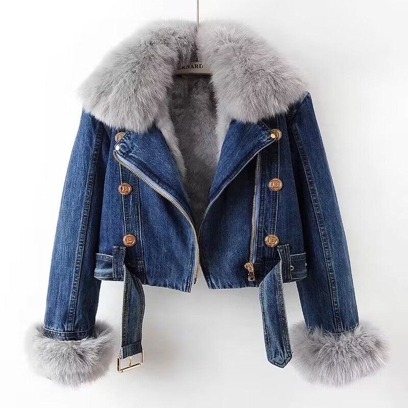 The Arctic Denim Luxe Coat