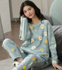 Pajamas Set Women Cute Cartoon Print Sleepwear 2 Piece Lounge Sets
