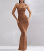 Lady Fashion Suspenders Mermaid Dress