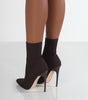 Women's High-heel Point-toe Knitted Stretch Boots