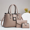 Three-Piece Textured Women's Crossbody Bag Set