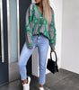 Lockere Strickjacke mit Fledermausärmeln