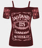 Summer Women T-Shirts Sexy Cold Shoulder Short Sleeved T Shirt