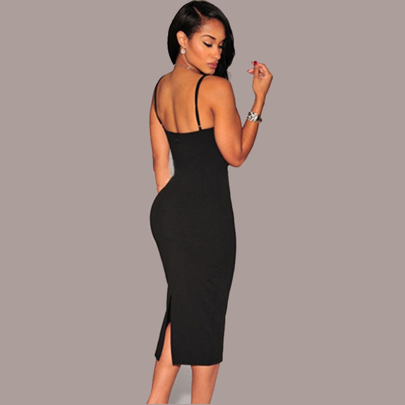 Long split sexy dress