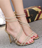 Rhinestone stiletto heels