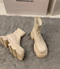 Thick Bottom Square Toe Martin Boots Women