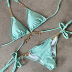 Mehrfarbiger Diamant-Bikini