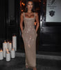 Sexy Double-shoulder Strap Sequins Net Drill Suspenders Dress
