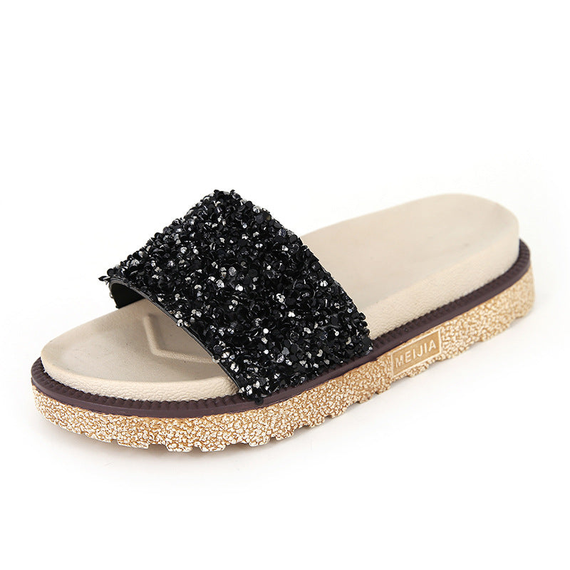 Rhinestone slippers