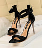Korean fashion metal high heels