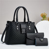 Three-Piece Textured Women's Crossbody Bag Set