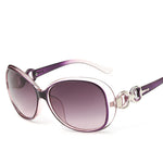 Round face slimming fashion sunglasses lady