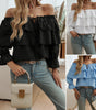 Off-shoulder Bishop Sleeves Top