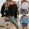 Off-Shoulder Top mit Bischofsärmeln