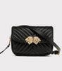 One-shoulder small square bag stitched crossbody bag