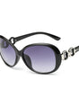Round face slimming fashion sunglasses lady