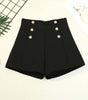 Double Breasted Shorts Female High Waist Casual Shorts