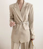 Short French Suit with Belt