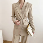 Short French Suit with Belt