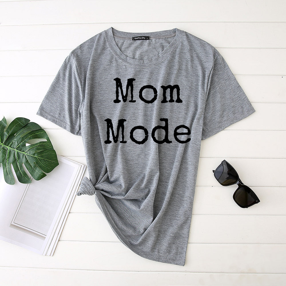 Mom Mode Harajuku Vintage T-Shirt – Kawaii Aesthetic Streetwear