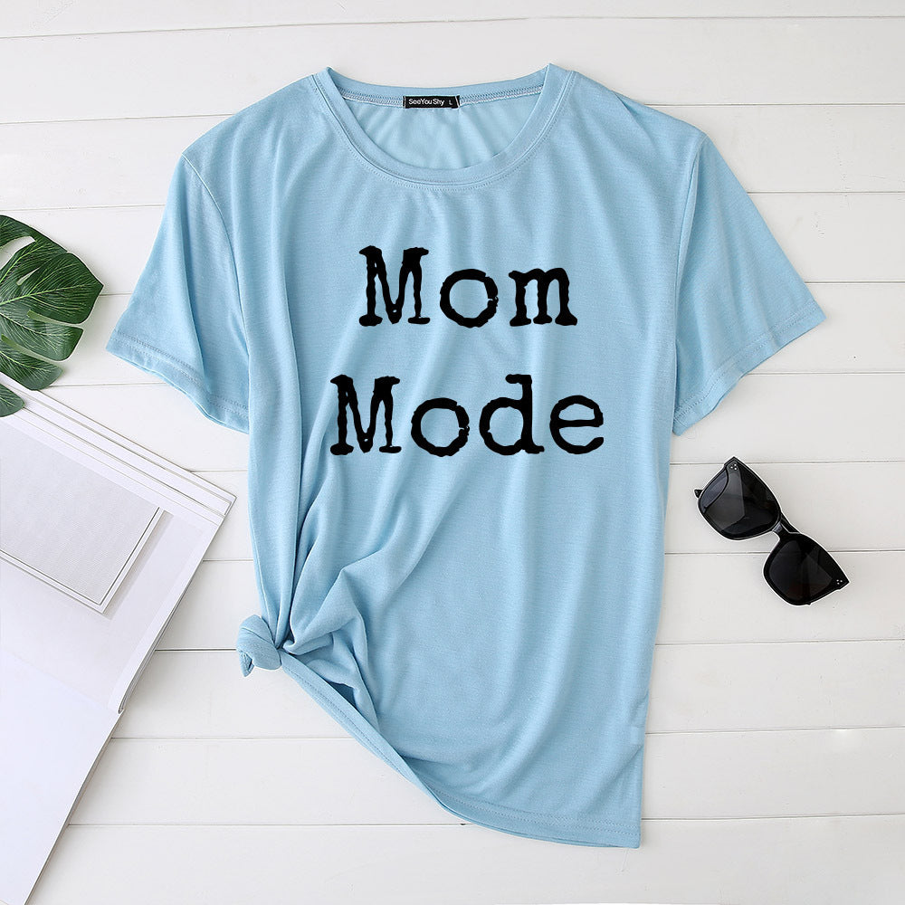 Mom Mode Harajuku Vintage T-Shirt – Kawaii Aesthetic Streetwear