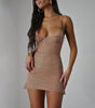 Shiny Pink Diamond Suspender Princess Dress