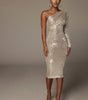 One-Shoulder Sequin Evening Dress – Sexy & Elegant
