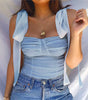 Casual Bodycon Bandage T-Shirt – Fashion Streetwear Top
