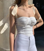 Casual Bodycon Bandage T-Shirt – Fashion Streetwear Top