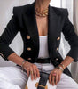 Women's New Solid Color Fashion Casual Suit Short Jacket