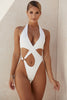 Cross-Hollow One-Piece Swimsuit