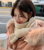 All-match Knitted Scarf For Women Pure Color Warm Keeping Small Scarf