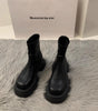 Thick Bottom Square Toe Martin Boots Women