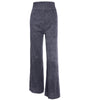 Silver shiny wide-leg pants