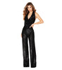 Summer Women's Sleeveless Halter Sequined Jumpsuit