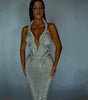 Sexy Sequined Banquet Handmade Dress Sheath Trailing Evening Dress