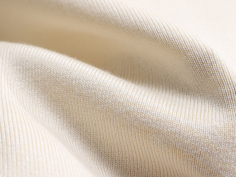 Zweiteiliges Herbst-Set aus gestrickten Hosen mit weitem Bein für Damen