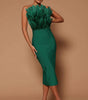 Tube Top Feather Stretch Slim Fit Bandage One-piece Dress