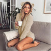 Women autumn winter spring Fleece Long Sleeve Sleepwear Pajamas Night Dress Jumpsuit with cute ears hood