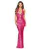 European And American Skirt Summer Women's Deep V Halter Backless Dress