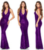European And American Skirt Summer Women's Deep V Halter Backless Dress
