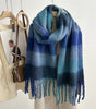 New Mohair Plaid Scarf For Women
